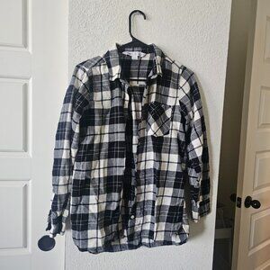 Old Navy Buffalo Plaid Tunic Button Up